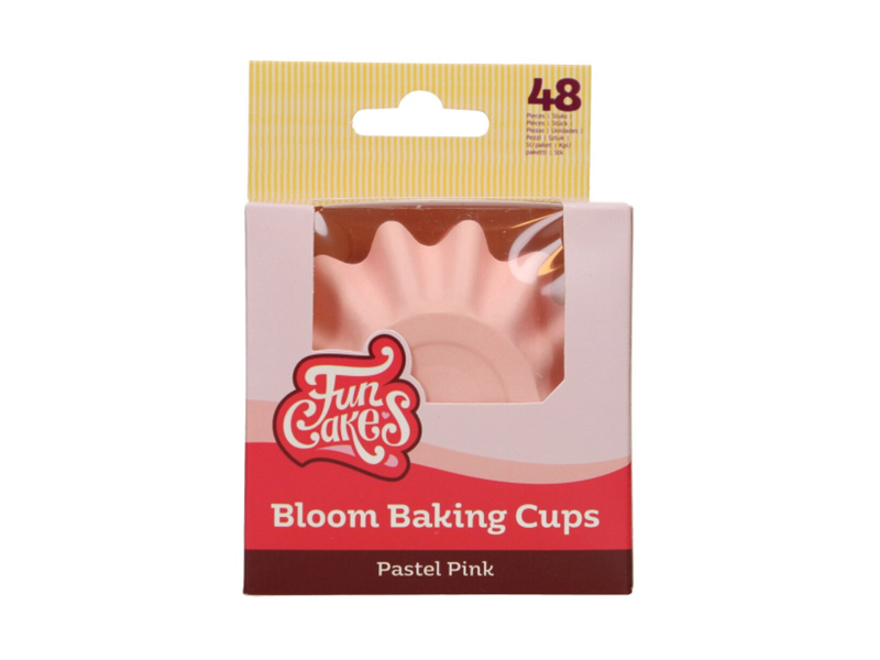 FunCakes Bloom Cupcake Cups - Pastel Roze pk/48