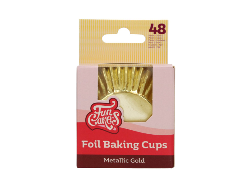 FunCakes Folie Baking Cups - Metallic Goud pk/48