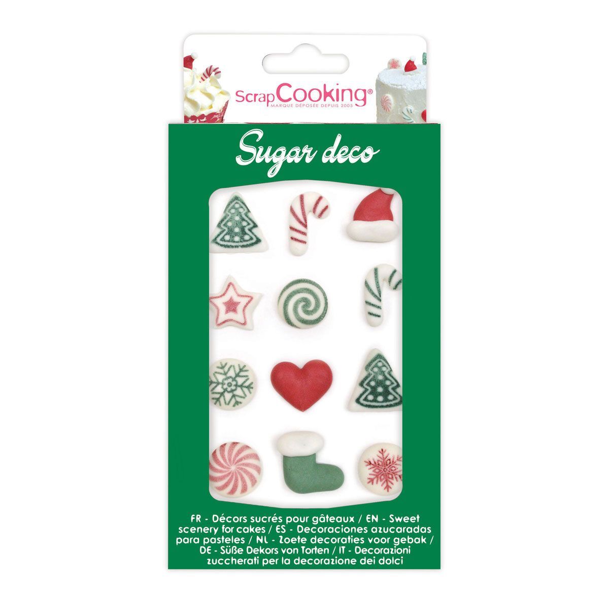 SCRAPCOOKING_SC6996_SCRAPCOOKING_SUGAR_DECORATIONS_XMAS_JPG_1 ScrapCooking Sugar Decorations Xmas Set/12