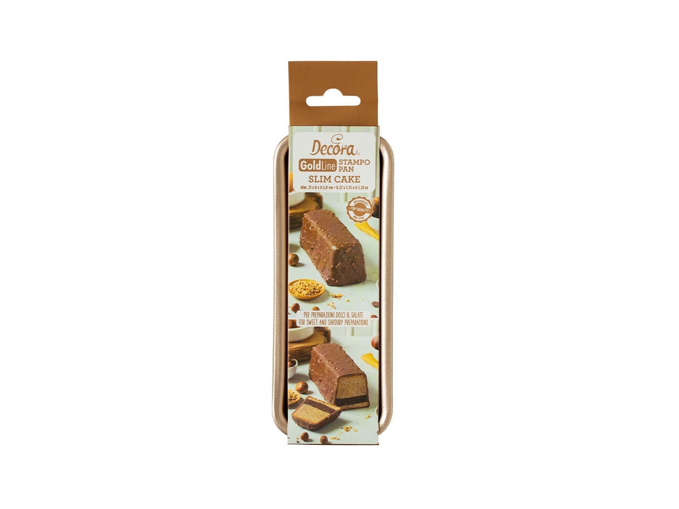 Decora Cakevorm Rose Goud Smal 26x8x5,8 cm