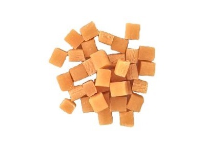 Mini caramelblokjes 5x5x5mm 60gr.