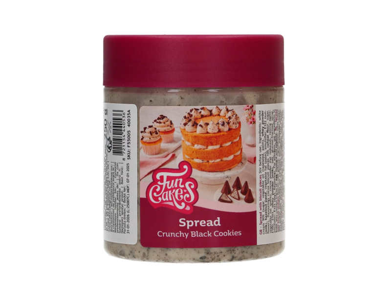 FunCakes Spread - Crunchy Black Cookies 250g