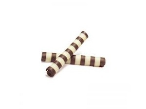 Chocolade Rolletjes Bruin/Wit (Groot) 24st.