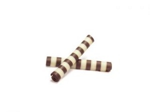 Chocolade Rolletjes Puur/Wit Klein 24st.