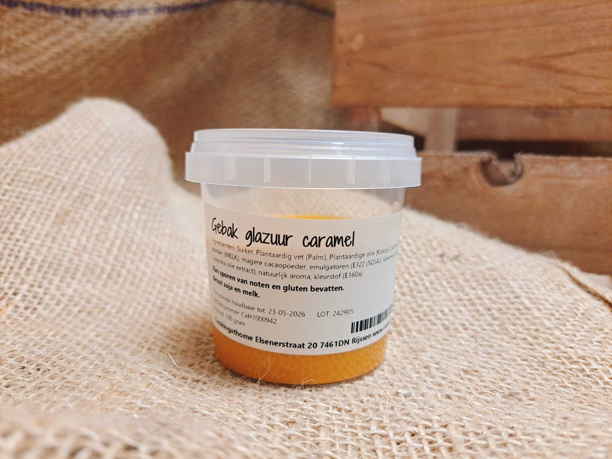 Gebak Glazuur Caramel 100 gram