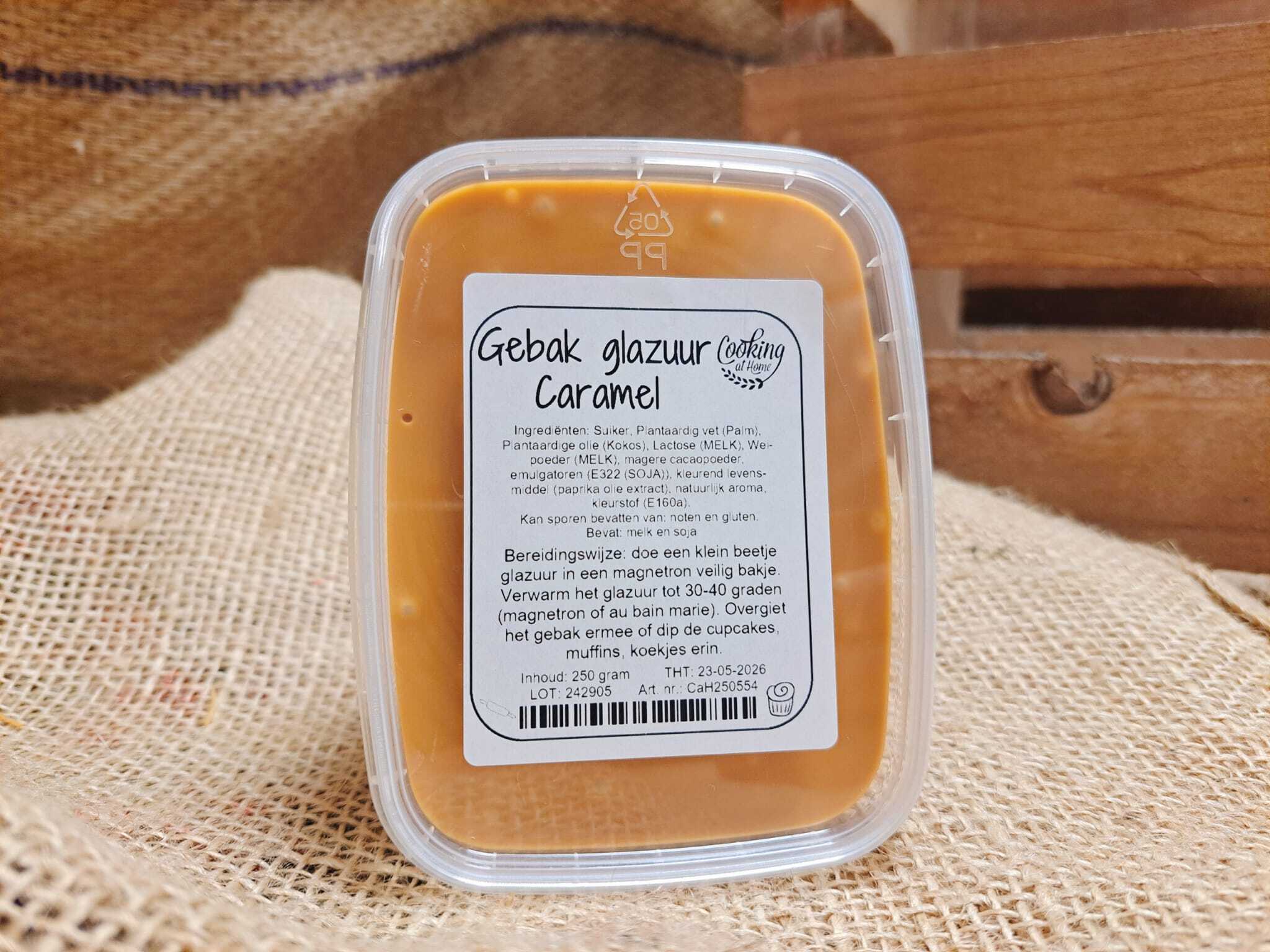 Gebak glazuur Caramel - 250 gram (CaH)