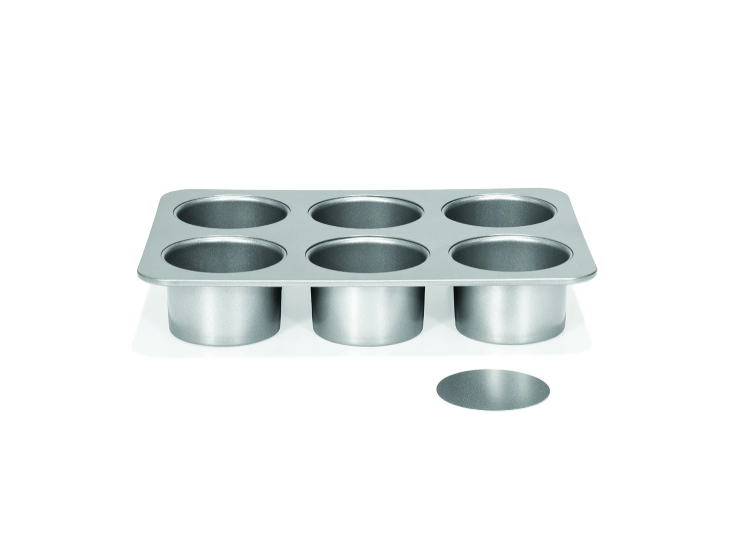 Patisse Mini Cheesecake Bakvorm Losse Bodems 6 Vaks Ø8cm