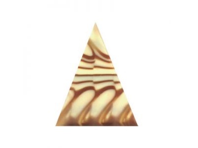 Chocolade Decoratie driehoek 'Jungle' - 12 stuks