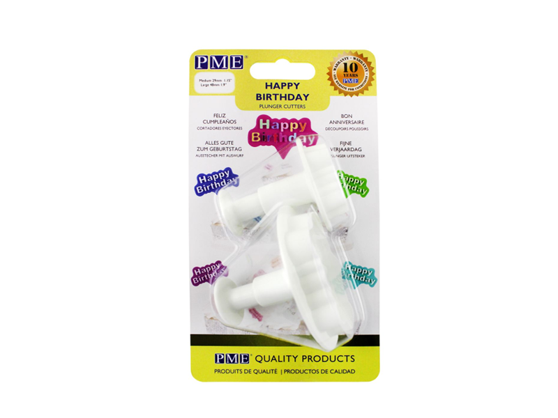 PME Happy Birthday Plunger Cutter Set/2
