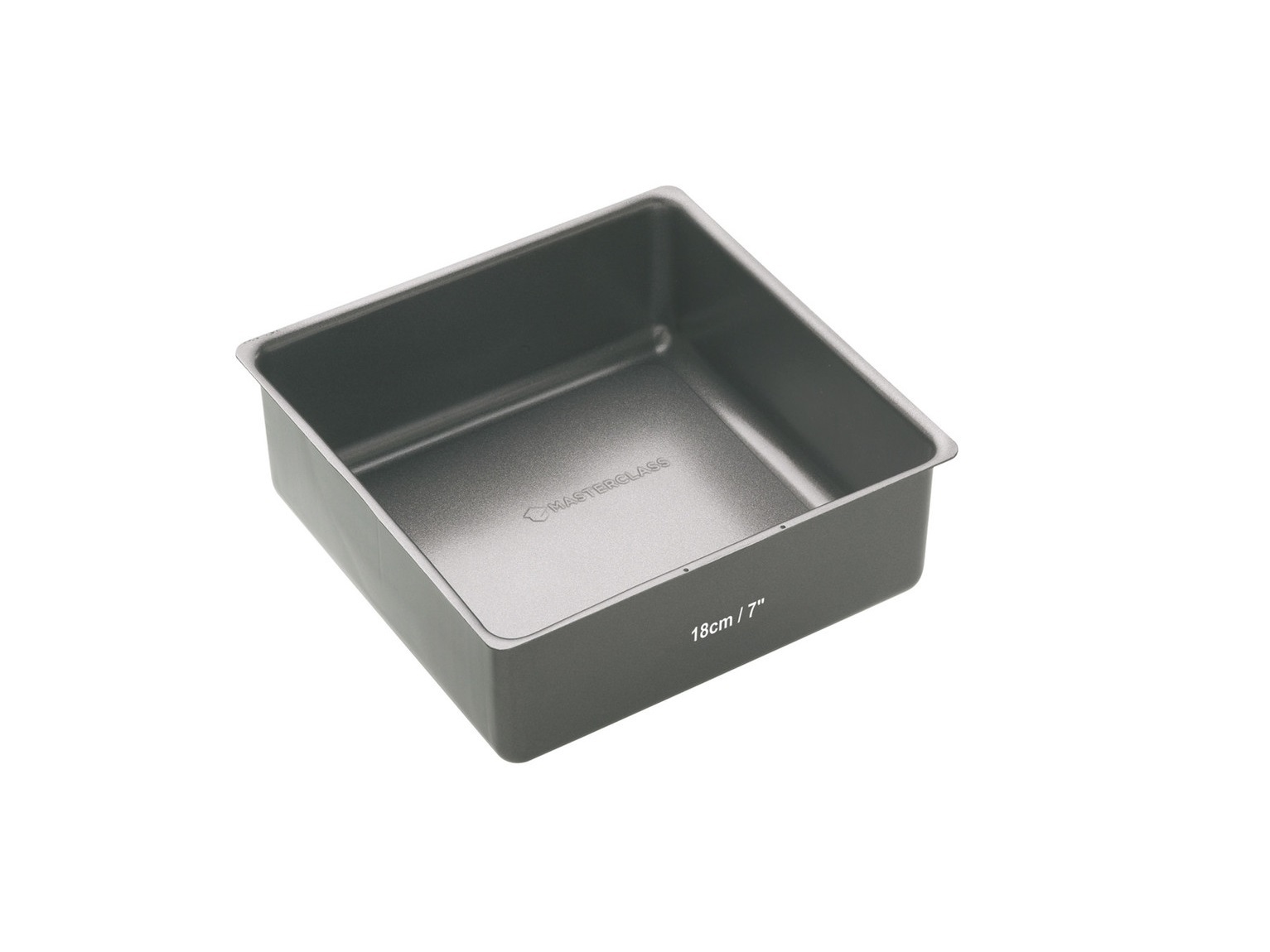 MasterClass Taartpan Vierkant losse bodem 18x18x7,5cm