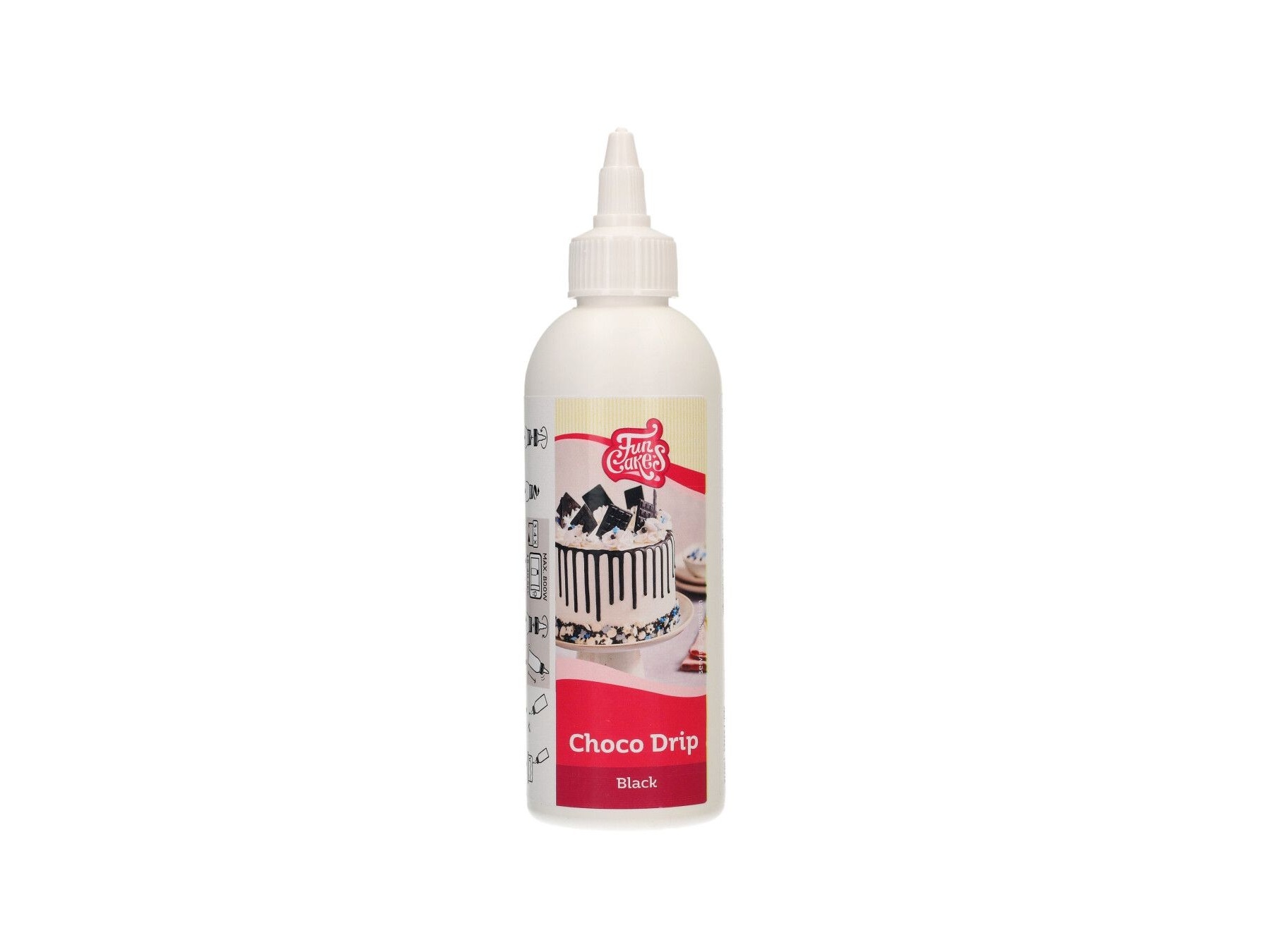 FunCakes Choco Drip Zwart 180 g