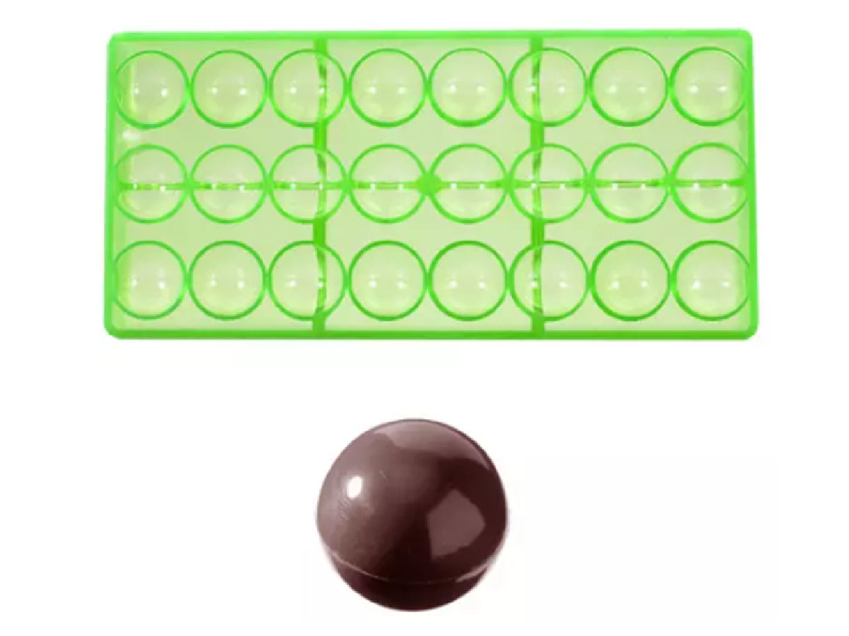 Bonbonvorm Bol Glad Chocolate World 24x