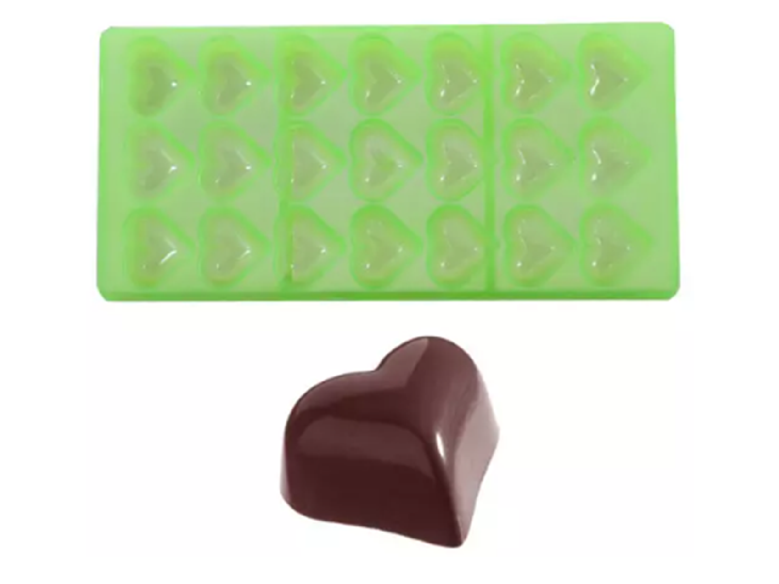 Bonbonvorm Chocolate World GL Hartje Bol (21x) 30x36x19mm**