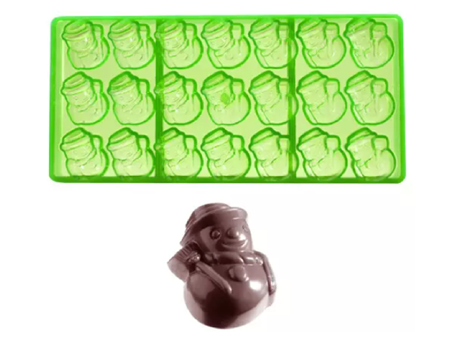 Bonbonvorm Chocolate World GL Sneeuwpop (21x) 38x30x20mm**