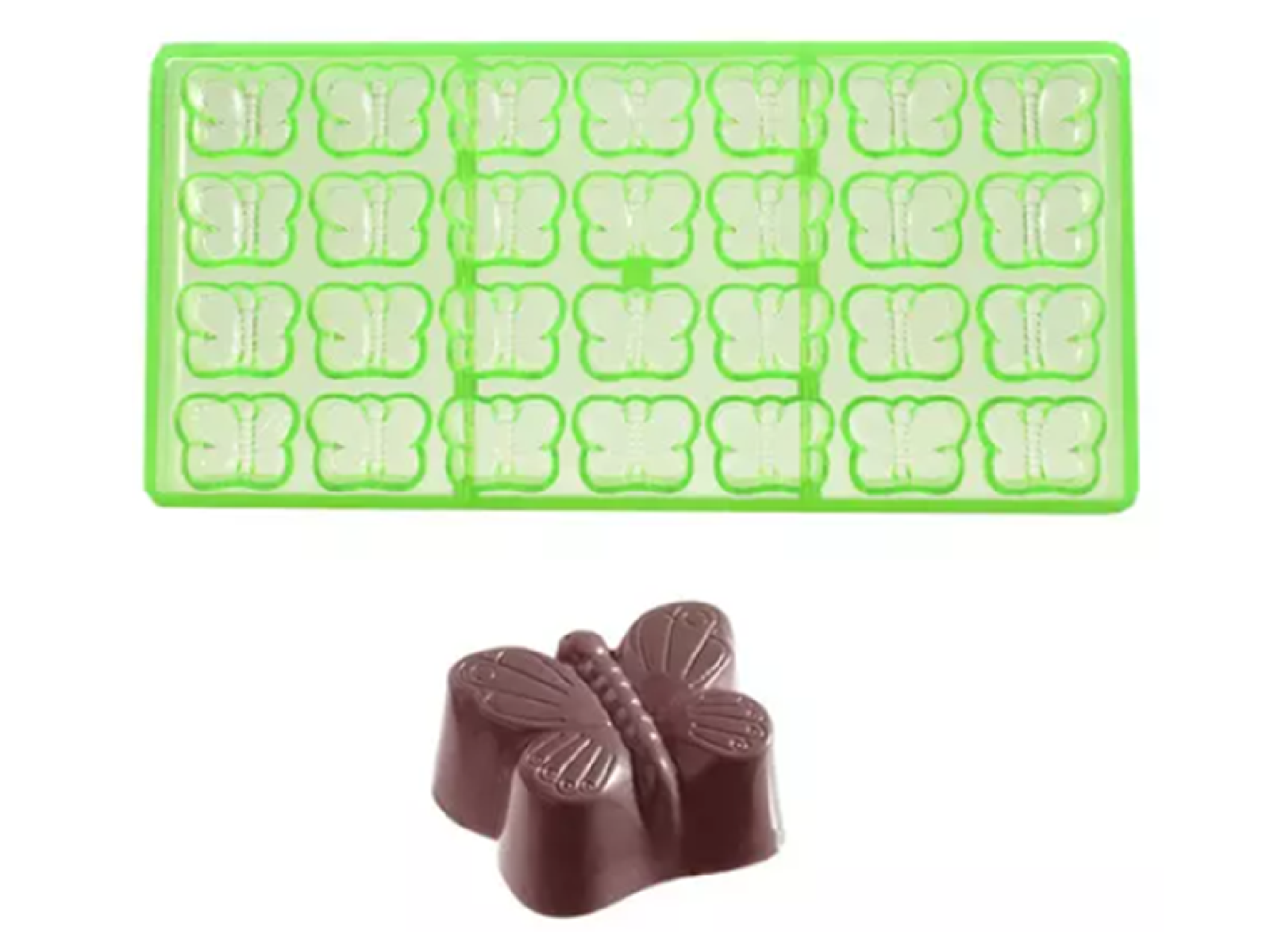 Bonbonvorm Chocolate World GL Vlinder klein (28x)**
