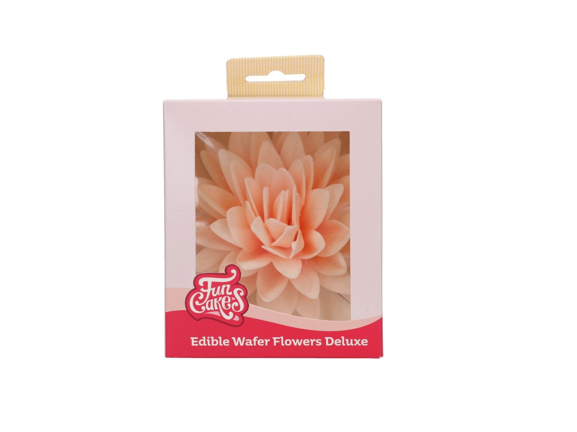FunCakes Eetbare papieren Bloemen Deluxe Pioenroos Oranje Ombre Groot pk/1