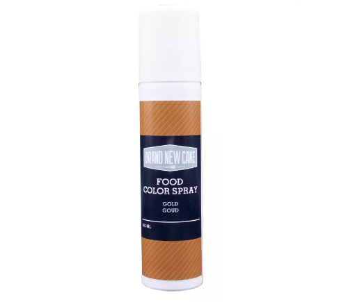 Brand New Cake Kleurspray Metallic Goud 100ml