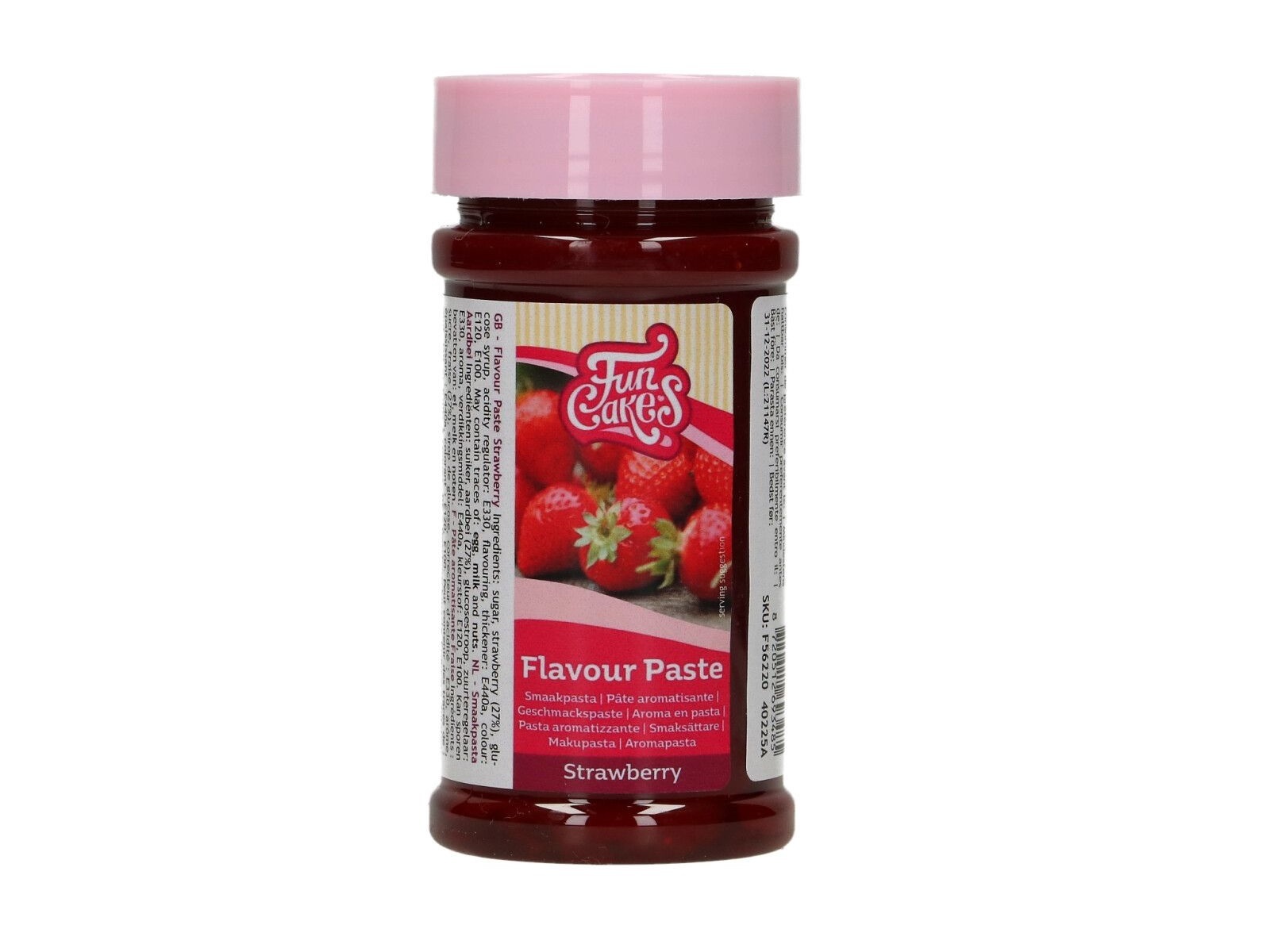 Funcakes Smaakpasta Aardbei 120g