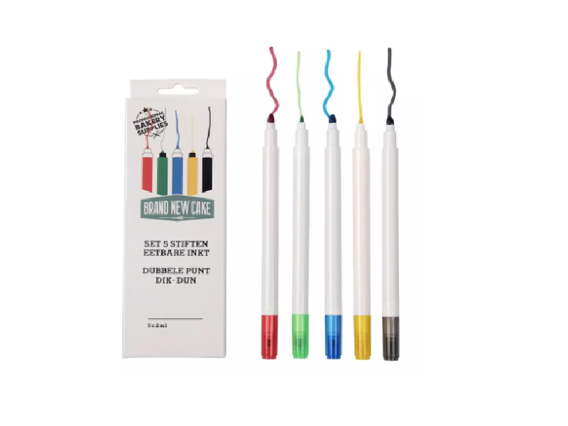 Brandnewcake stiften eetbare inkt set5