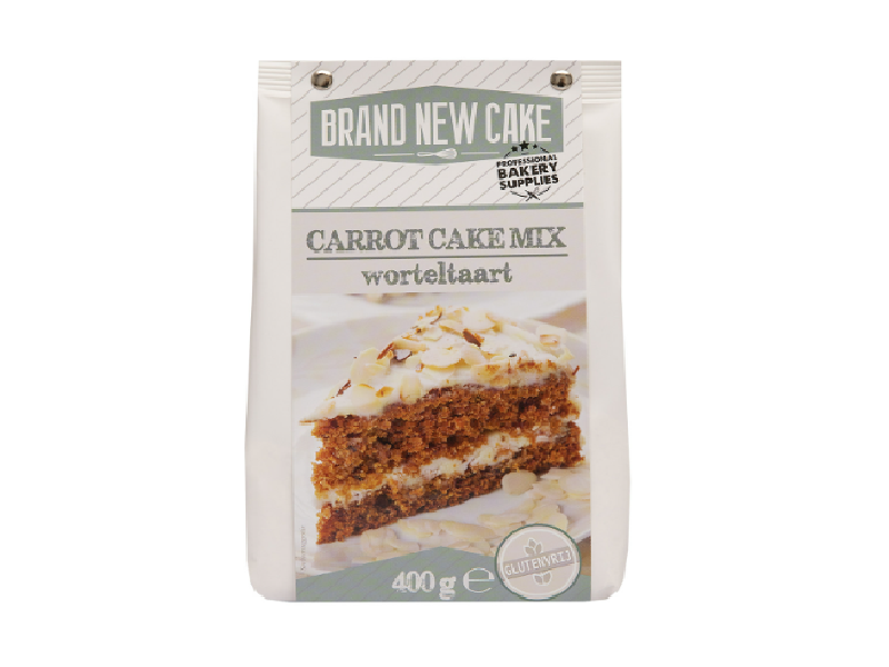BrandNewCake Worteltaart/Carrot Cake-mix 400g. Glutenvrij