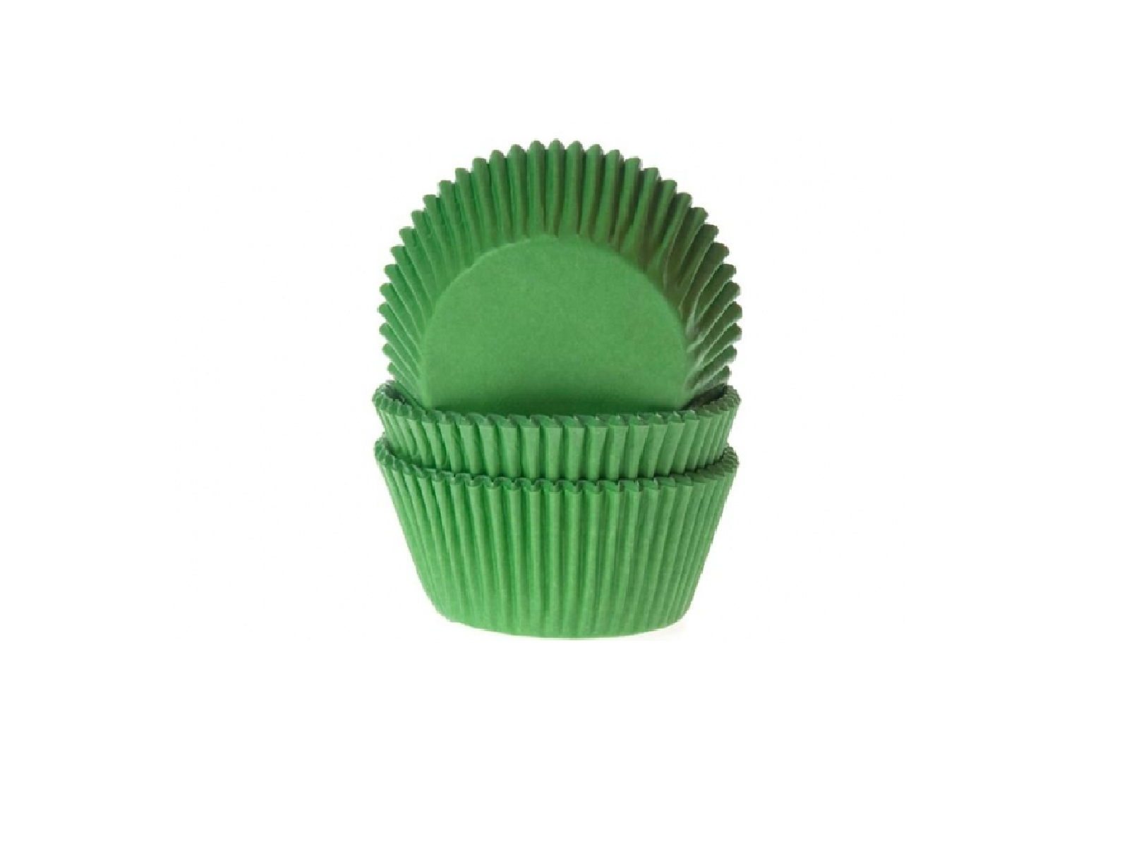 Cupcake cups Mini Gras Groen pk/60