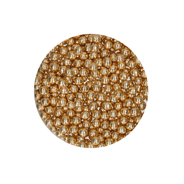 FunCakes Crispy Choco Pearls - Metallic Gold 60g