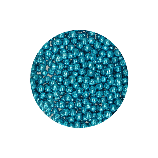 FunCakes Crispy Choco Pearls - Metallic Blue 60g