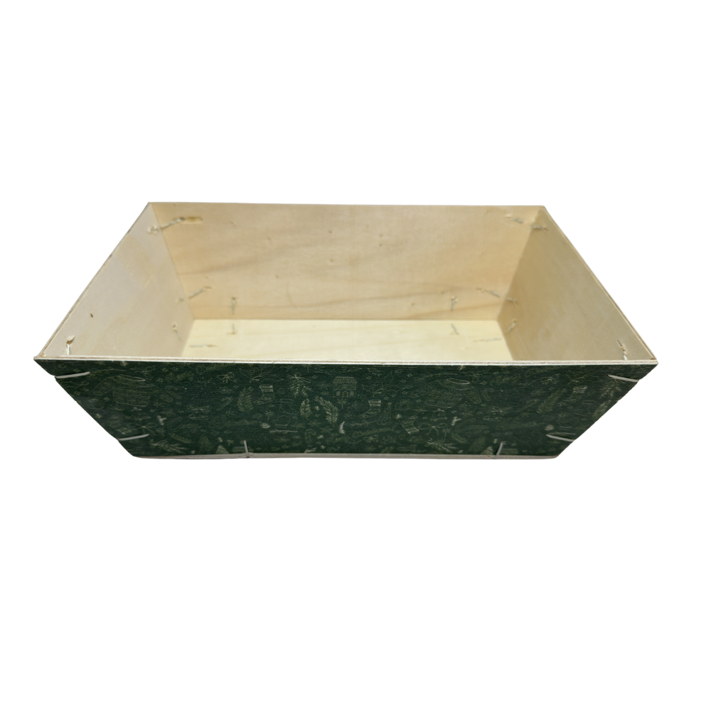 Houten Bakje Kerst Groen