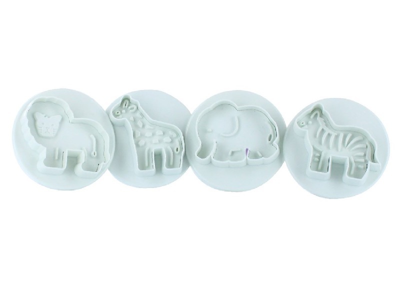 Culpitt Plunger Cutter Set Jungle Dieren 4st.