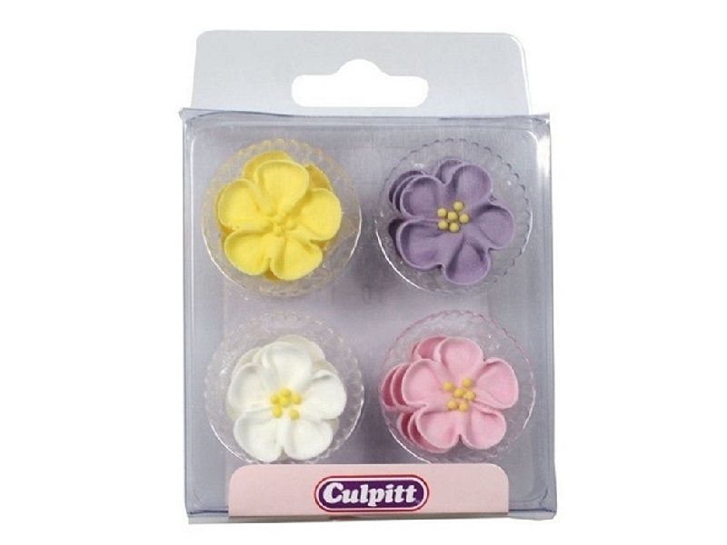 Culpitt Suikerdecoratie Bloemetjes 12st