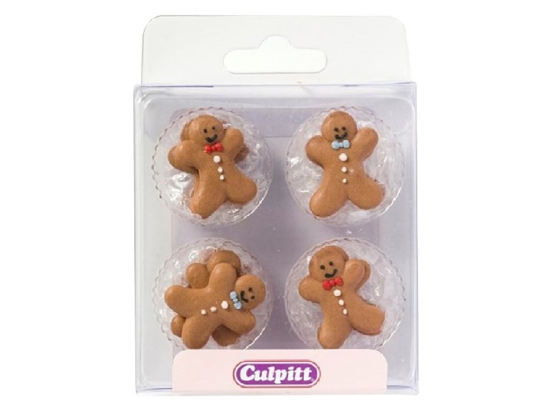 366 Culpitt Suikerdecoratie Gingerbread Poppetje 25mm 12st.