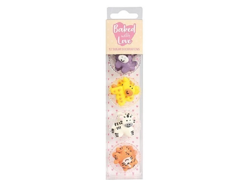 Culpitt Suikerdecoratie Jungle Dieren 25mm 12st.