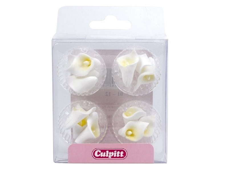 Culpitt Suikerdecoratie Witte Lelies 12st
