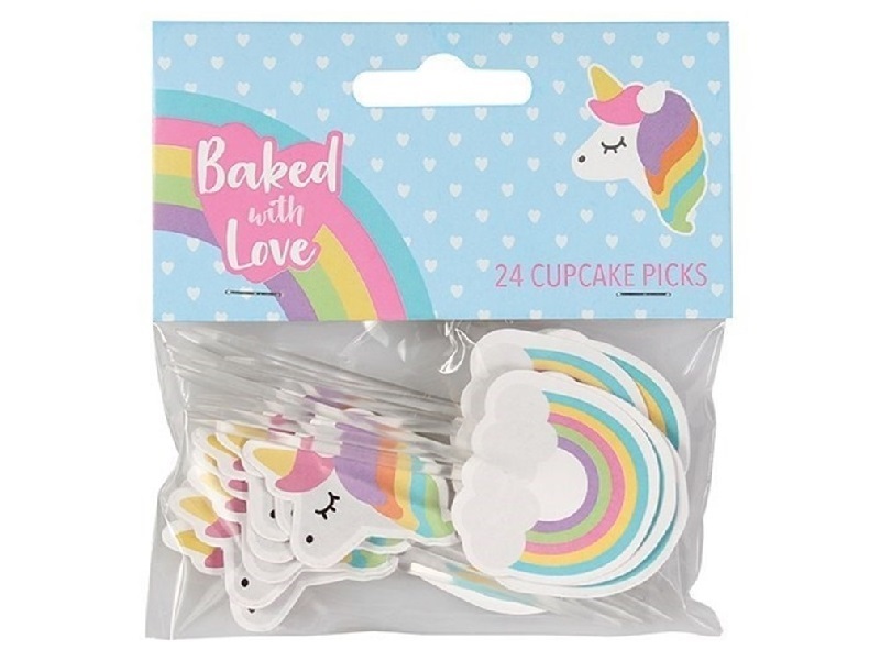 Culpitt Taartdecoratie Prikkers Unicorn 80mm 24st.