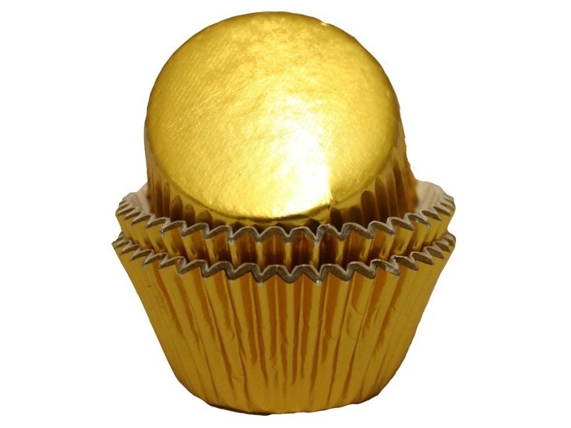 Cupcake Cups Goud Metallic 50mm 50st