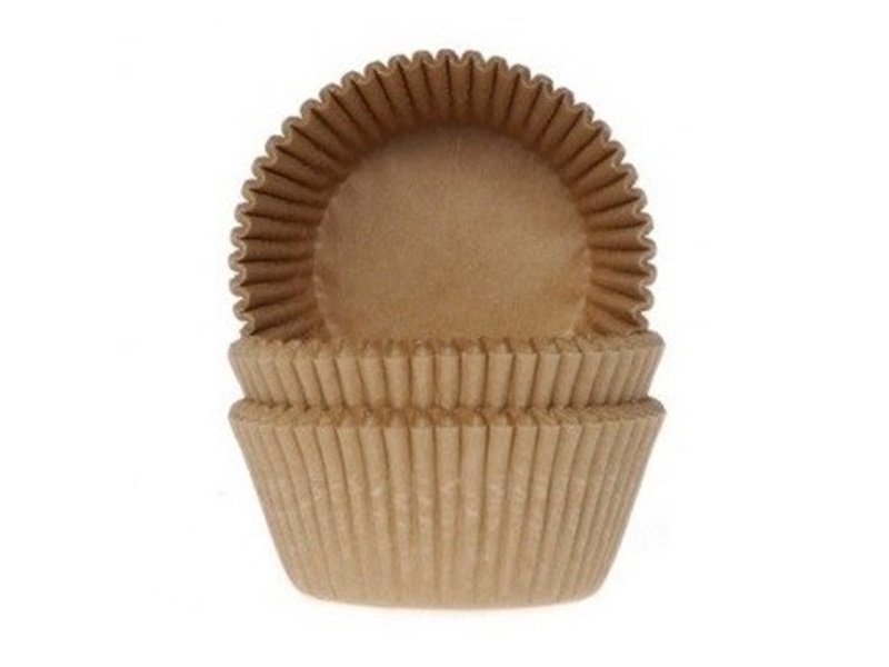 Cupcake Cups kraft gerecycled 60 st**