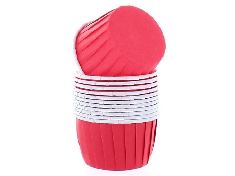 Cupcake Cups Rood 50mm 12st. Culpitt