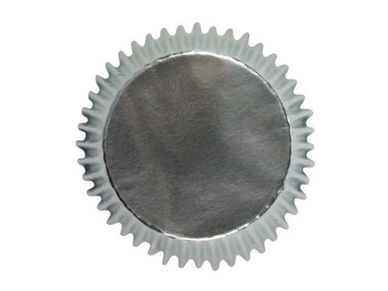 Cupcake Cups Zilver Mini 45 stuks