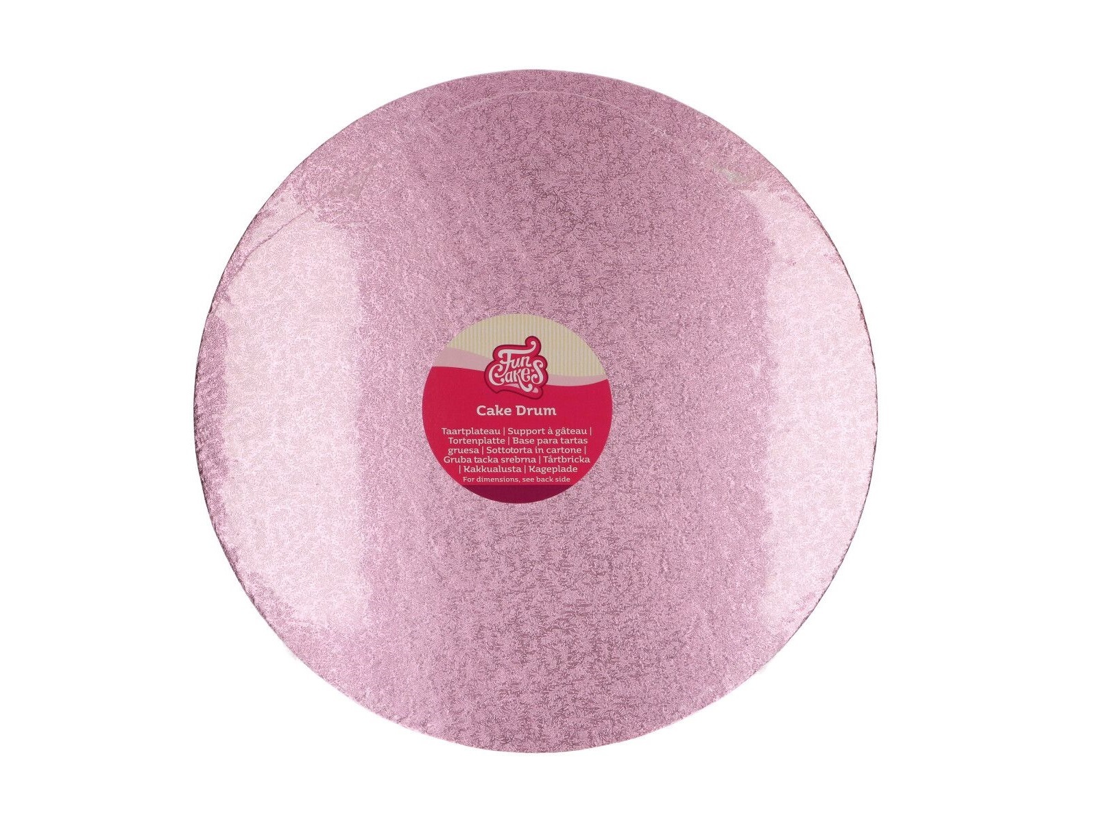 Cake Drum Rond Roze - 35,5 cm
