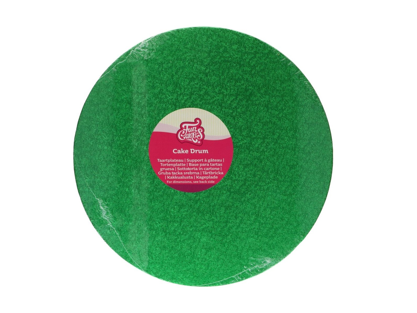 Cake Drum Rond Groen - 30,5 cm