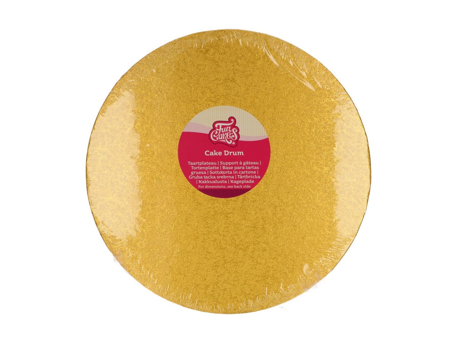 Cake Drum Rond Goud - 30.5 cm
