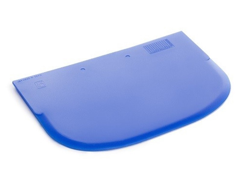 Deegkrabber kunststof rechthoek 14.8 x 9.9 cm blauw