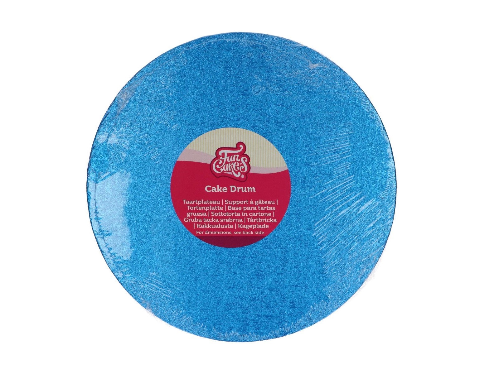 Cake Drum Rond Blauw - 25 cm