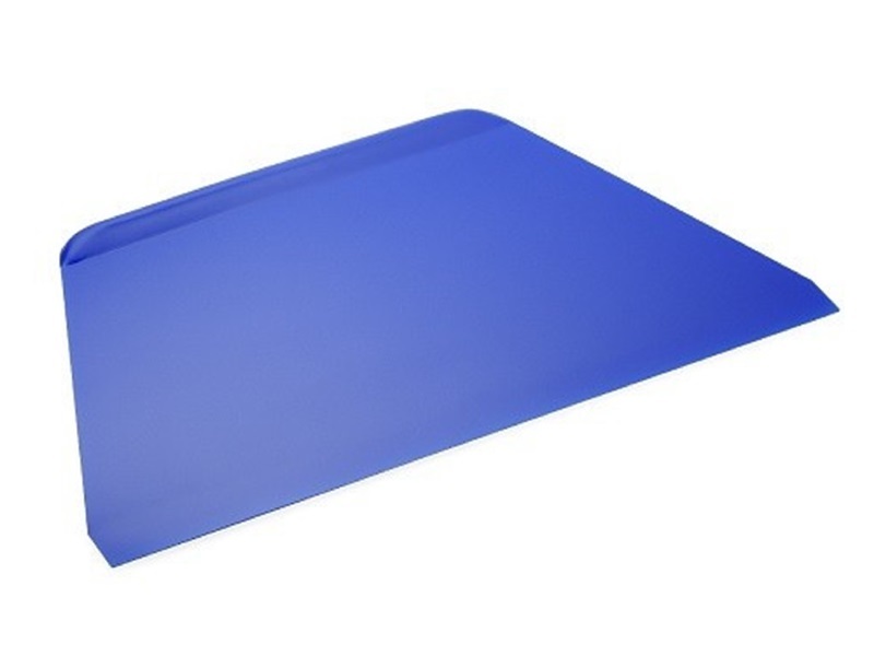 Deegkrabber kunststof rechthoek 21.6 x 12.8 cm (blauw)