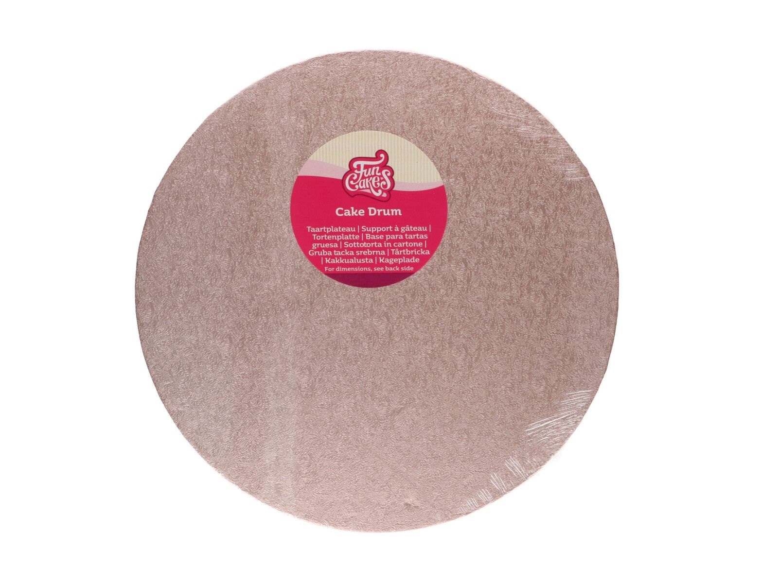 Cake Drum Rond Rose Goud - 30.5 cm