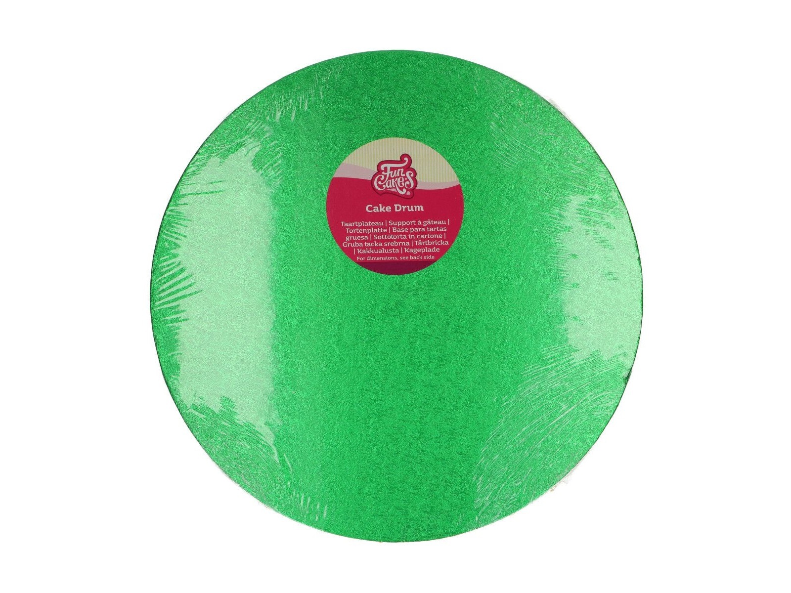 Cake Drum Rond Groen - 35,5 cm