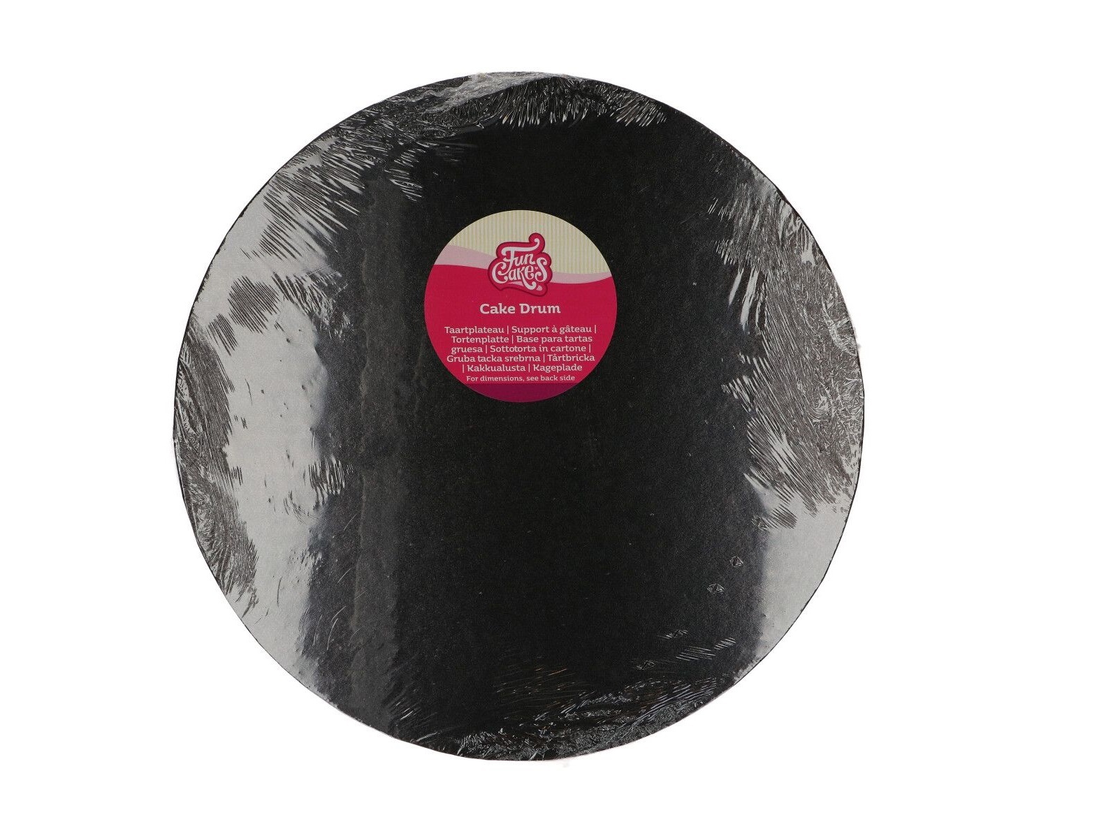 Cake Drum Rond Zwart - 35,5 cm