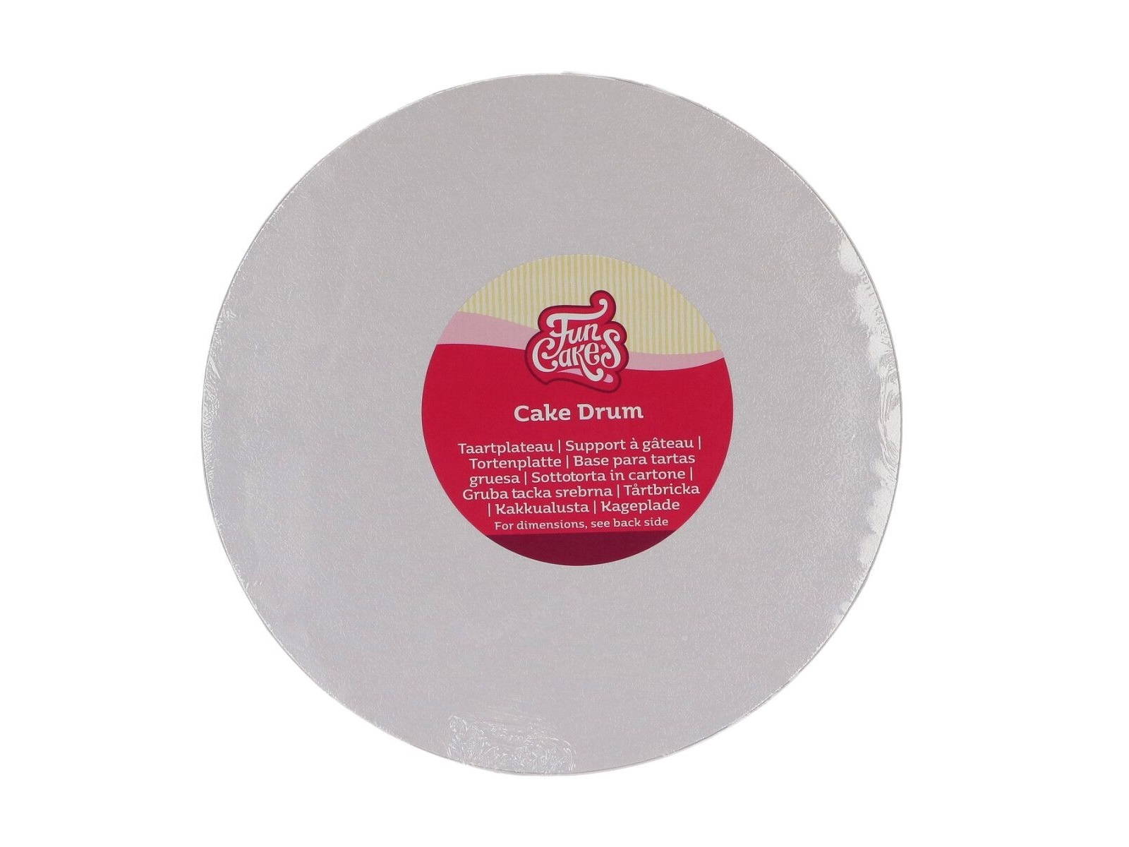 Cake Drum Rond Wit - 22,5 cm