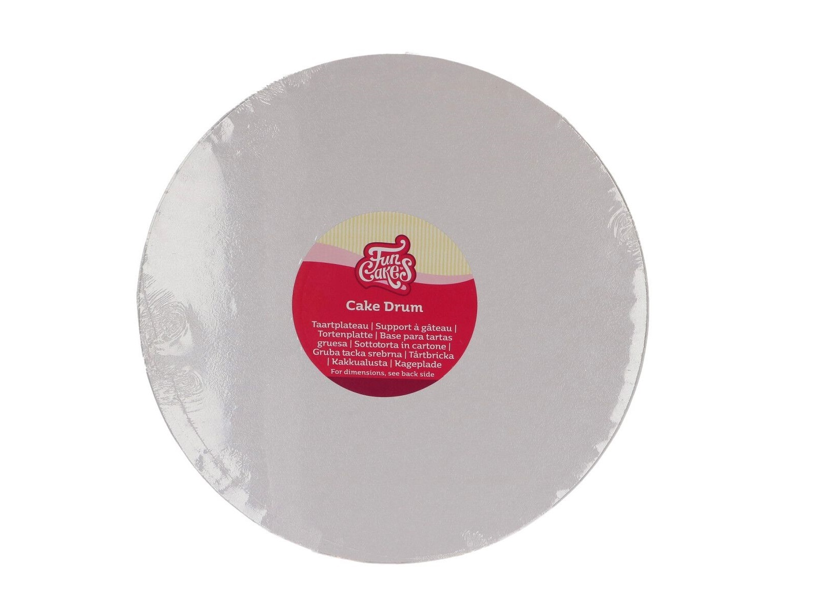 Cake Drum Rond Wit - 27,5 cm