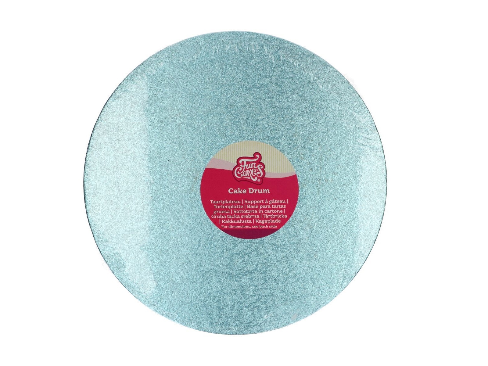 Cake Drum Rond Baby Blauw - 30,5 cm